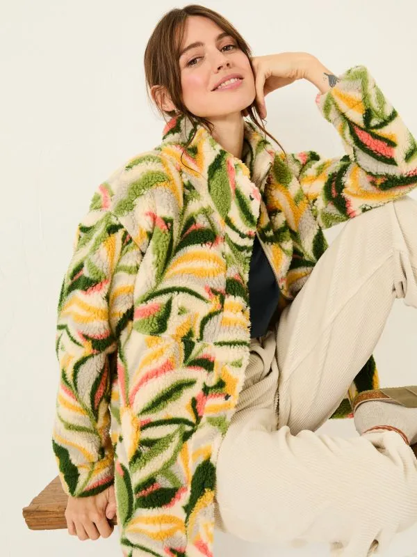Fat Face Coats and Jackets Women Natural Fleece Jacket