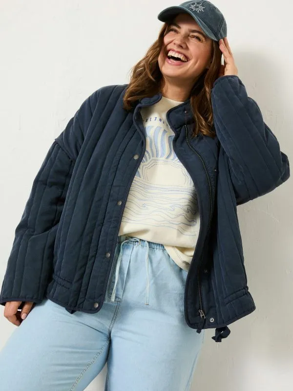 Fat Face Coats and Jackets Women Navy Mabel Quilted Jacket
