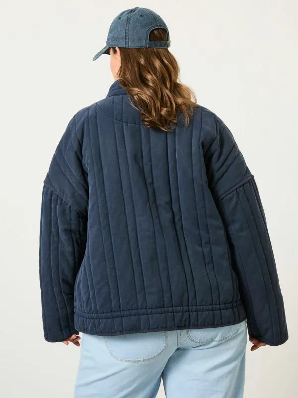 Fat Face Coats and Jackets Women Navy Mabel Quilted Jacket