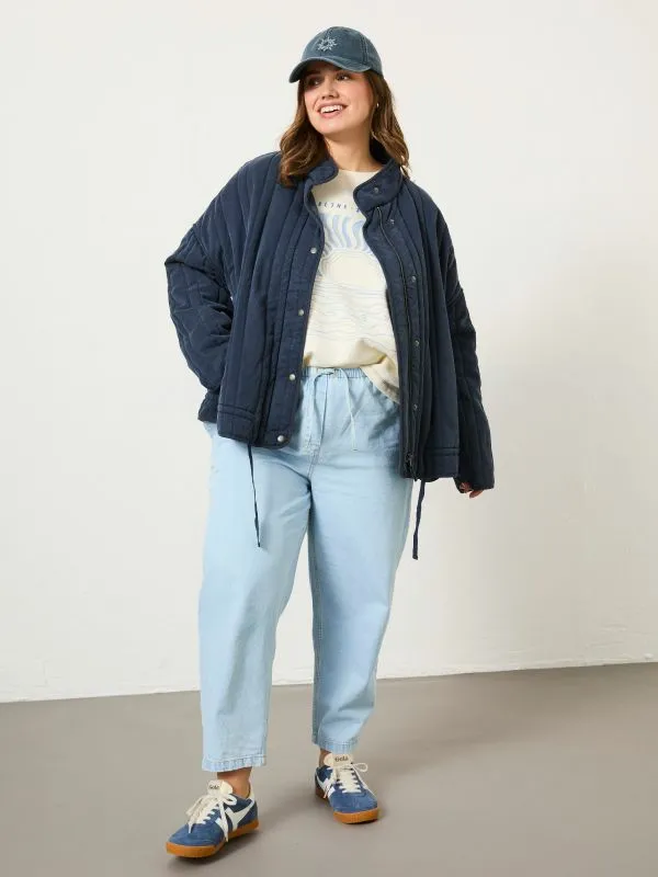 Fat Face Coats and Jackets Women Navy Mabel Quilted Jacket