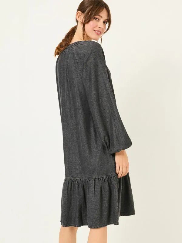 Fat Face Dresses Women Washed Black Evi Dress