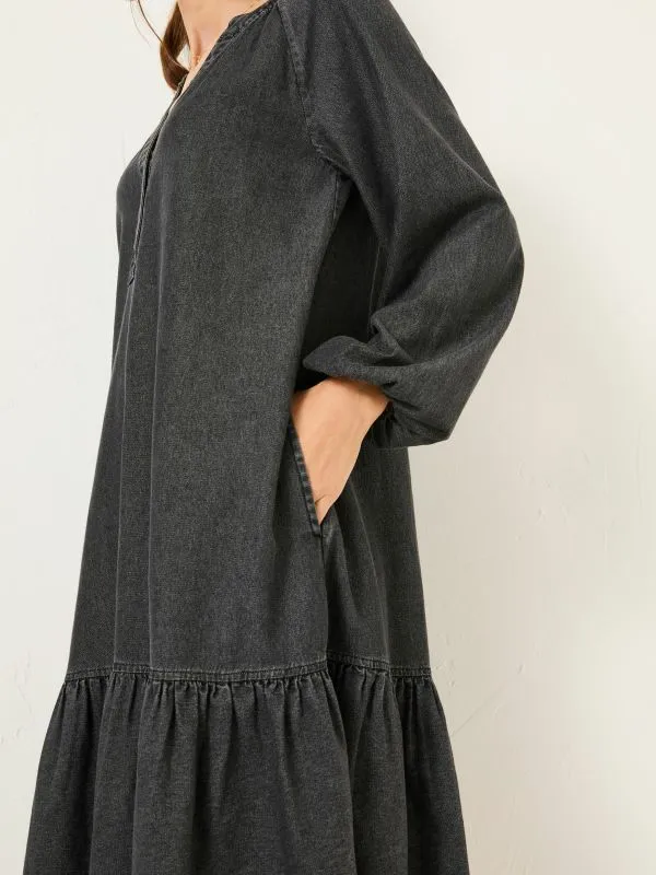 Fat Face Dresses Women Washed Black Evi Dress