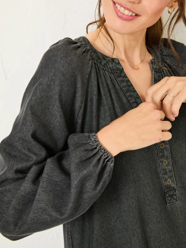 Fat Face Dresses Women Washed Black Evi Dress