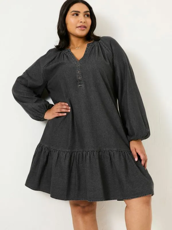 Fat Face Dresses Women Washed Black Evi Dress