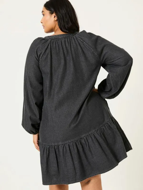 Fat Face Dresses Women Washed Black Evi Dress