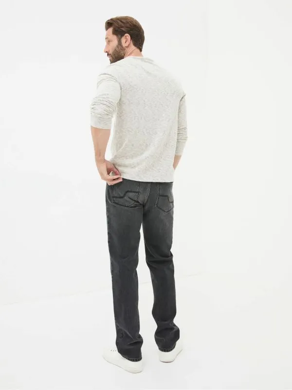 Fat Face Jeans Men Black Straight Fit 100 Cotton Jeans