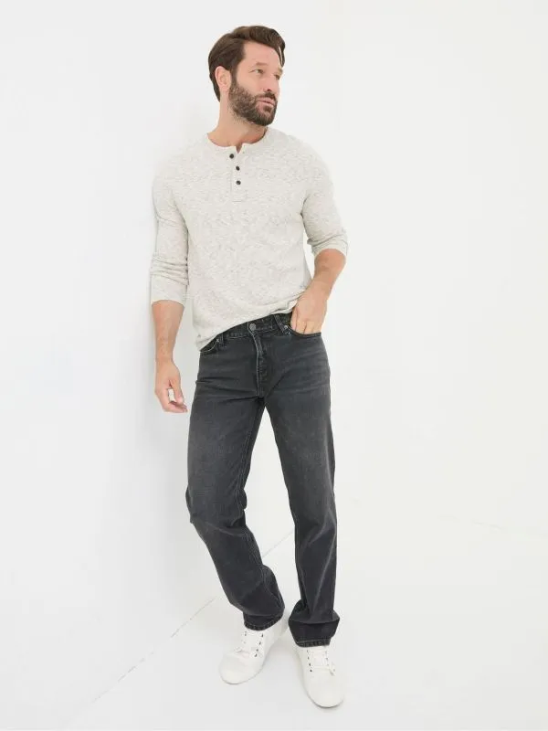 Fat Face Jeans Men Black Straight Fit 100 Cotton Jeans
