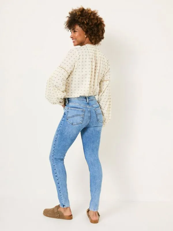 Fat Face Jeans Women Light Vintage Blue Harlow Highwaist Skinny Jeans