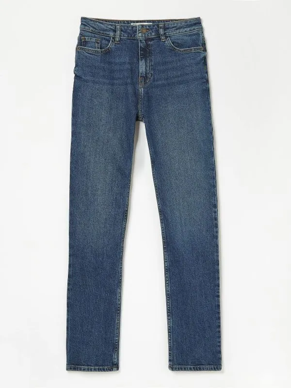 Fat Face Jeans Women Vintage Blue Chesham Girlfriend Comfort Stretch Jeans