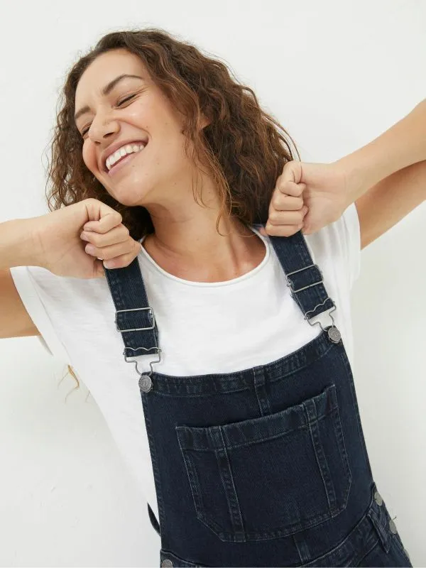 Fat Face Jumpsuits and Playsuits Women Blue Banbury Dungarees