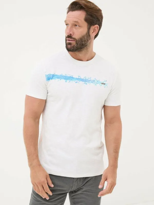 Fat Face Loungewear Men White Ice Breakers 100 Cotton TShirt