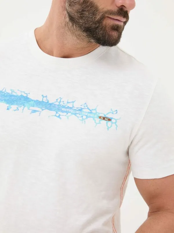 Fat Face Loungewear Men White Ice Breakers 100 Cotton TShirt