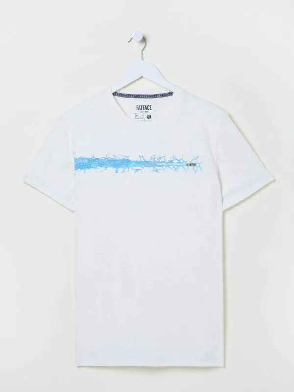 Fat Face Loungewear Men White Ice Breakers 100 Cotton TShirt