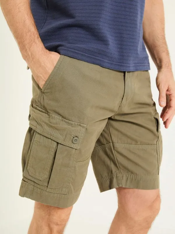 Fat Face Shorts Men Breakyard Khaki Green Cargo Shorts