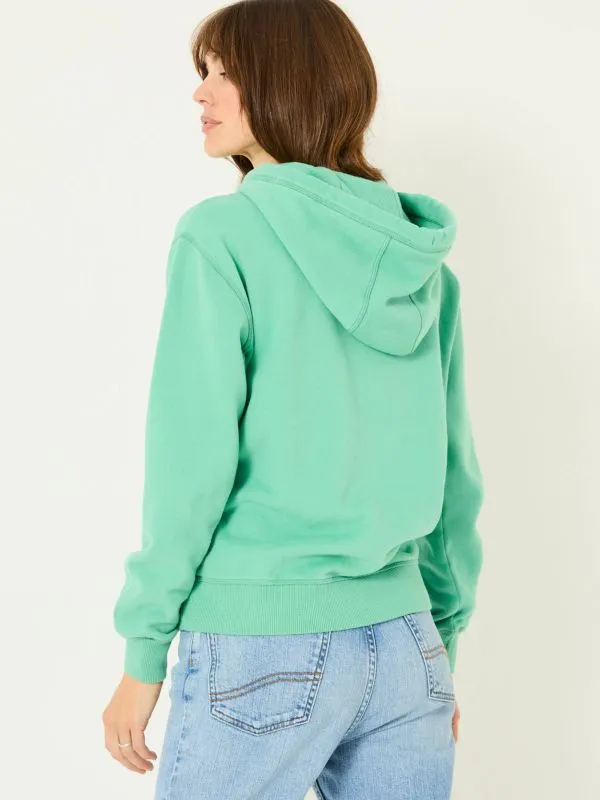 Fat Face Sweatshirts and Hoodies Women Jade Green Izzy Overhead Hoodie