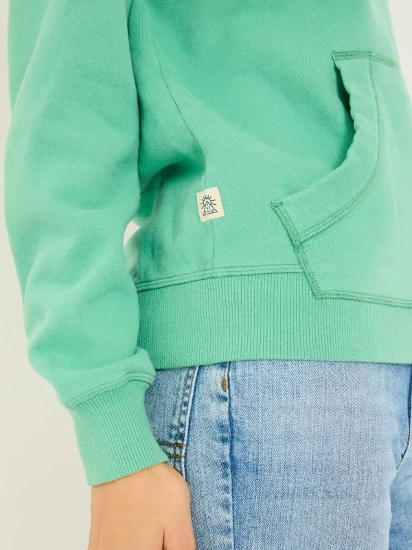 Fat Face Sweatshirts and Hoodies Women Jade Green Izzy Overhead Hoodie