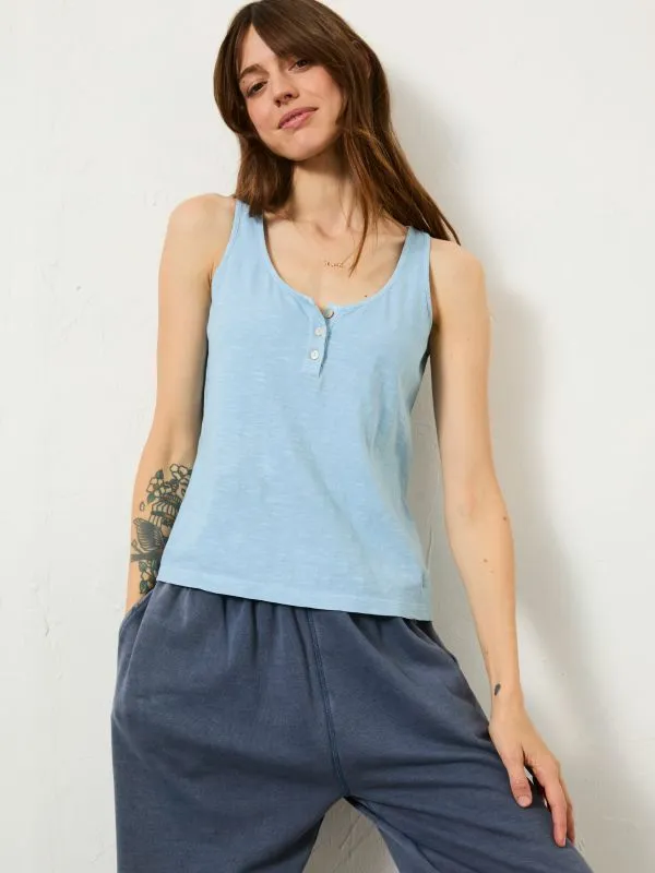 Fat Face Tops and TShirts Women Blue Gigi Scoop Vest