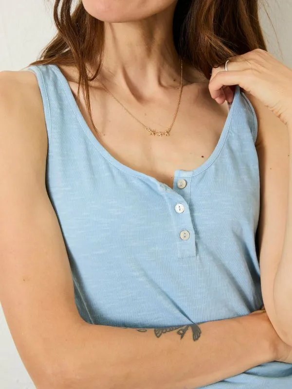 Fat Face Tops and TShirts Women Blue Gigi Scoop Vest
