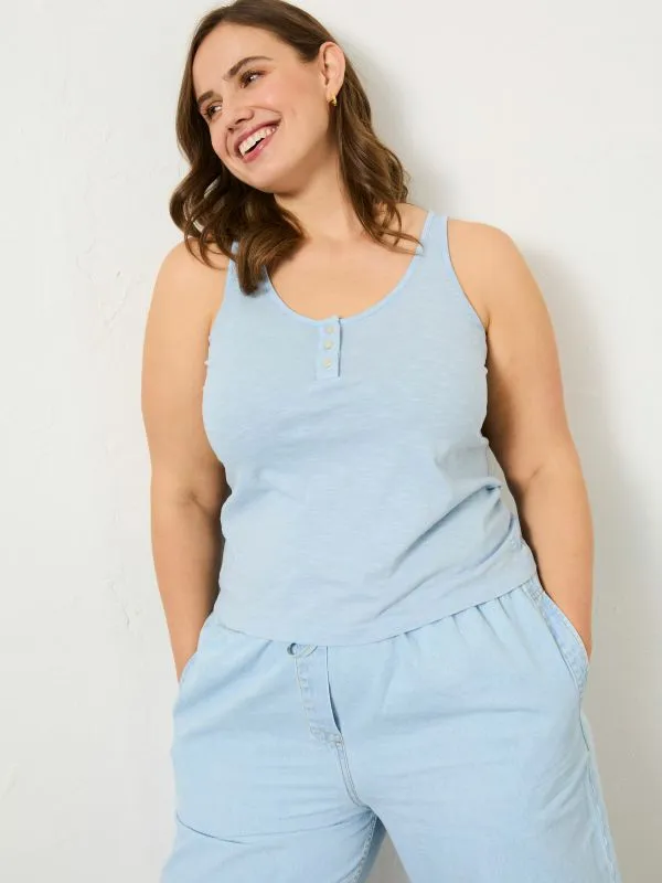 Fat Face Tops and TShirts Women Blue Gigi Scoop Vest