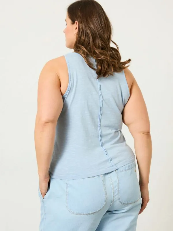 Fat Face Tops and TShirts Women Blue Gigi Scoop Vest