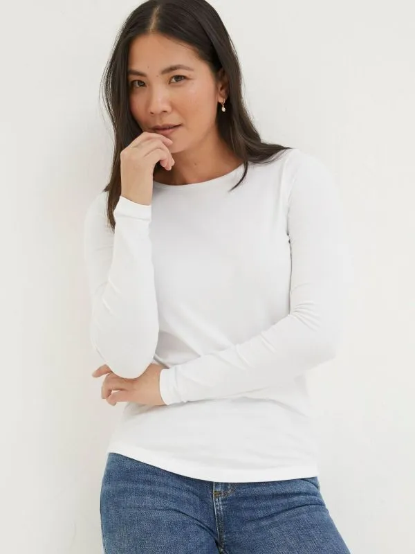 Fat Face Tops and TShirts Women Bree White TShirt