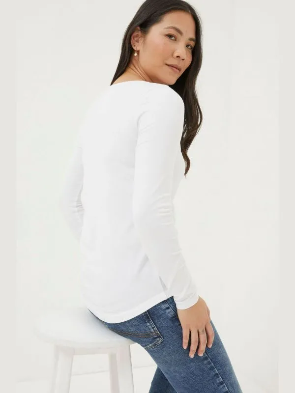 Fat Face Tops and TShirts Women Bree White TShirt