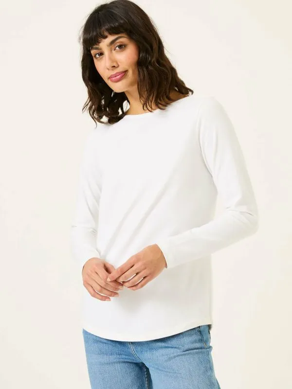 Fat Face Tops and TShirts Women Bree White TShirt