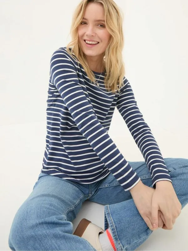 Fat Face Tops and TShirts Women Breton Blue TShirt