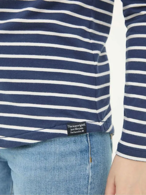 Fat Face Tops and TShirts Women Breton Blue TShirt