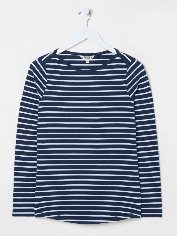 Fat Face Tops and TShirts Women Breton Blue TShirt