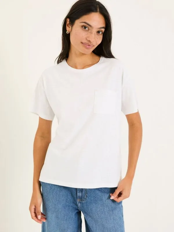 Fat Face Tops and TShirts Women Lily White 100 Cotton TShirt