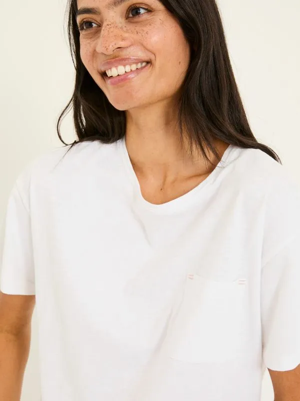 Fat Face Tops and TShirts Women Lily White 100 Cotton TShirt