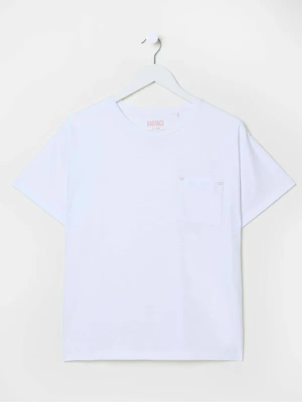 Fat Face Tops and TShirts Women Lily White 100 Cotton TShirt