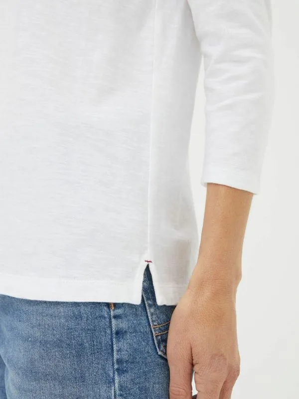 Fat Face Tops and TShirts Women Porter White 100 Organic Cotton TShirt