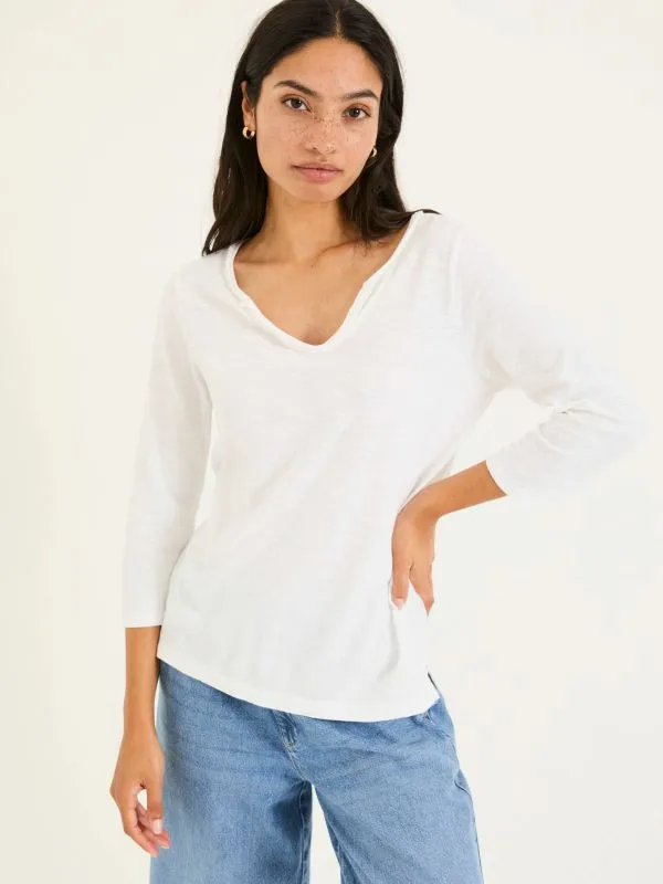 Fat Face Tops and TShirts Women Porter White 100 Organic Cotton TShirt