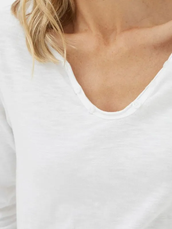 Fat Face Tops and TShirts Women Porter White 100 Organic Cotton TShirt