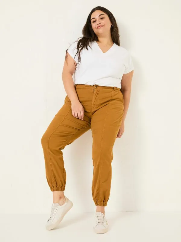 Fat Face Trousers and Leggings Women Boston Tan Brown Cargo Trousers