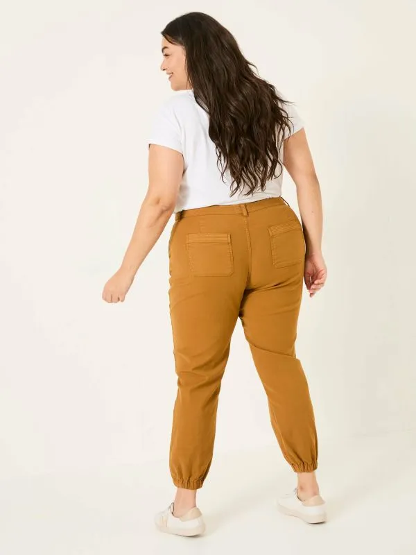 Fat Face Trousers and Leggings Women Boston Tan Brown Cargo Trousers