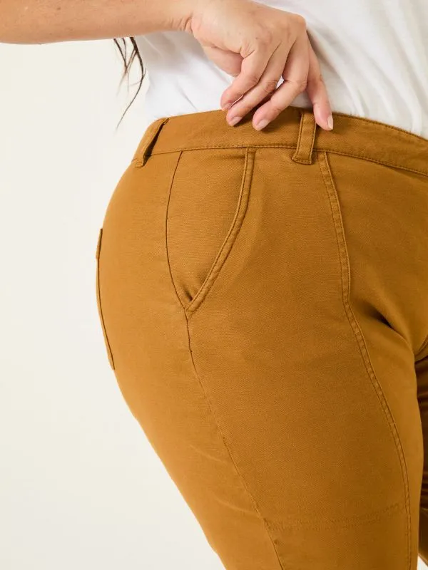 Fat Face Trousers and Leggings Women Boston Tan Brown Cargo Trousers