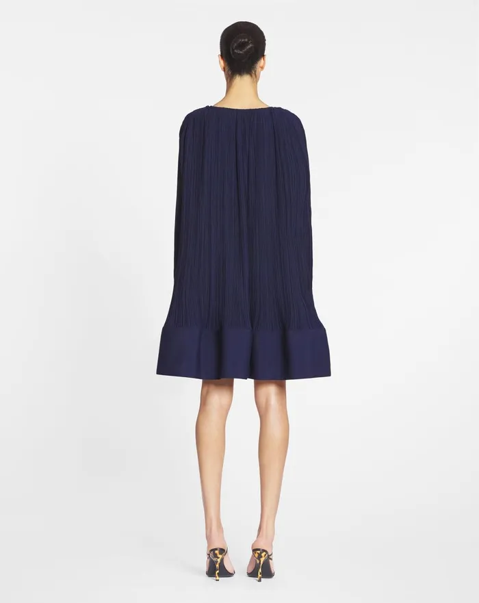 Flared Pleated Dress Japanese Ink Women Lanvin Dresses Flared Pleated Dress Japanese Ink Women Lanvin Dresses