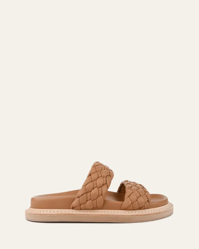 FLAT SANDALS jomercer Women Vega flat sandals toffee leather