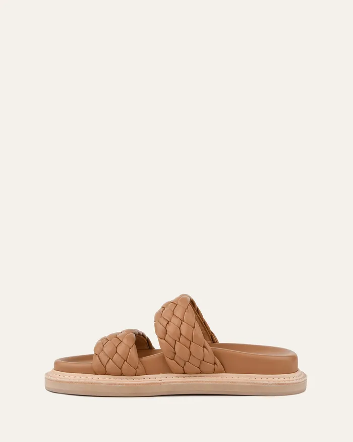 FLAT SANDALS jomercer Women Vega flat sandals toffee leather FLAT SANDALS jomercer Women Vega flat sandals toffee leather