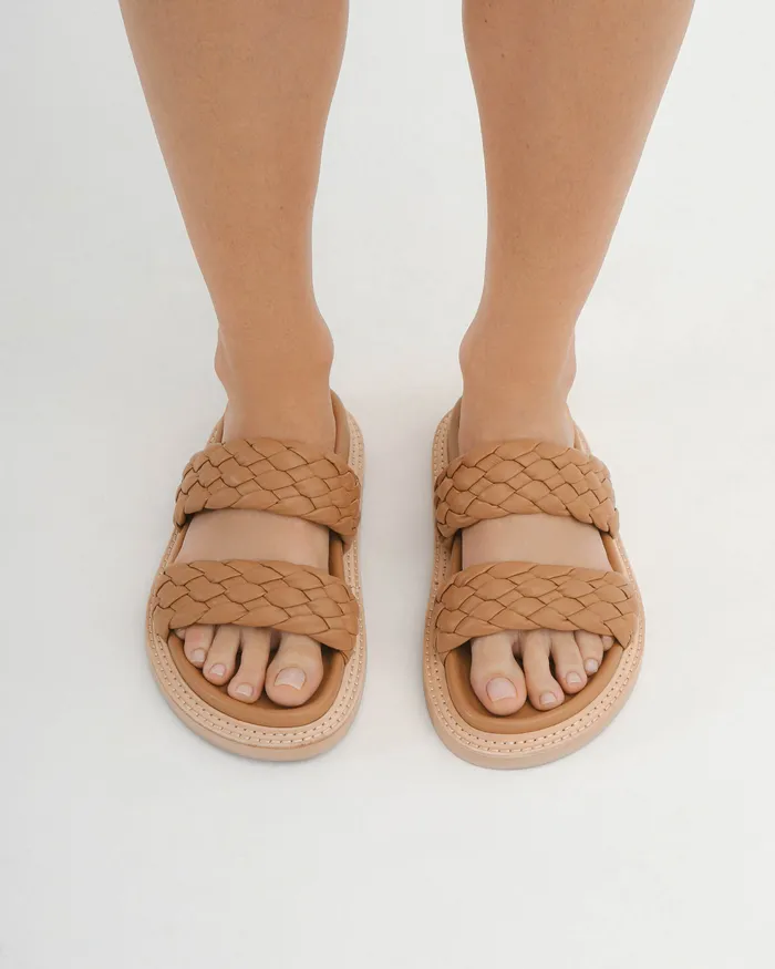 FLAT SANDALS jomercer Women Vega flat sandals toffee leather FLAT SANDALS jomercer Women Vega flat sandals toffee leather