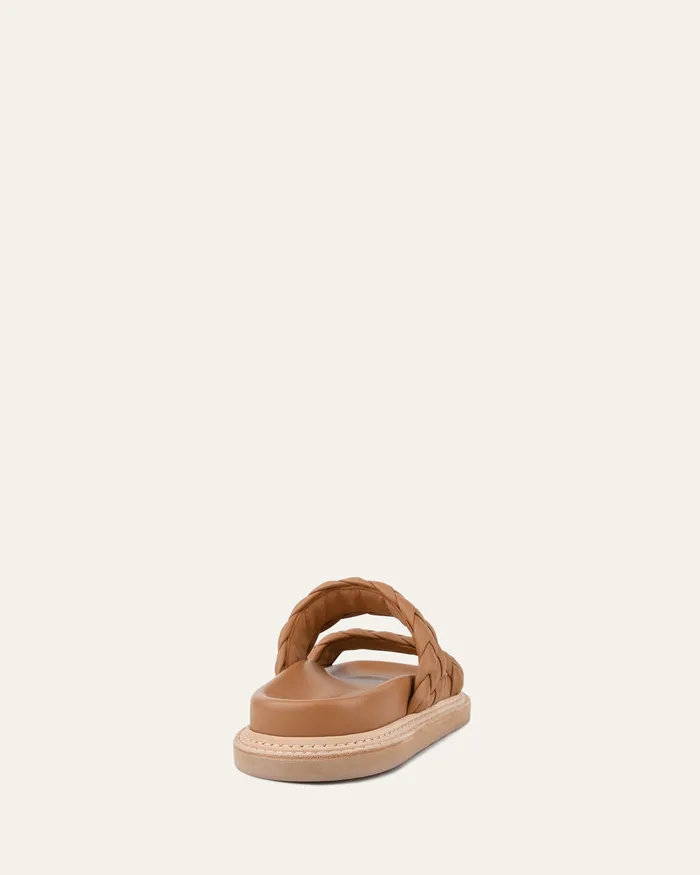 FLAT SANDALS jomercer Women Vega flat sandals toffee leather FLAT SANDALS jomercer Women Vega flat sandals toffee leather