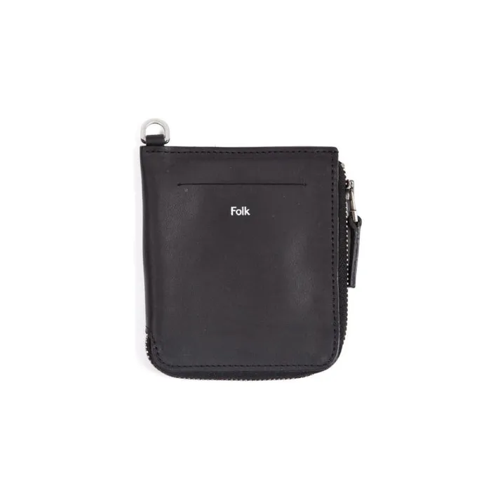 Folk Clothing Bags and Wallets Zip Wallet 8211 Black 8211 Mens