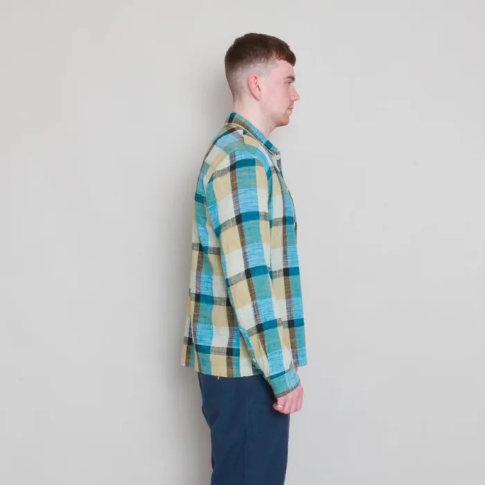 Folk Clothing Shirts Patch Shirt 8211 Multigingham Check 8211 Mens