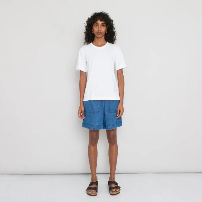 Folk Clothing Shorts Pleated Shorts 8211 Denim 8211 Womens