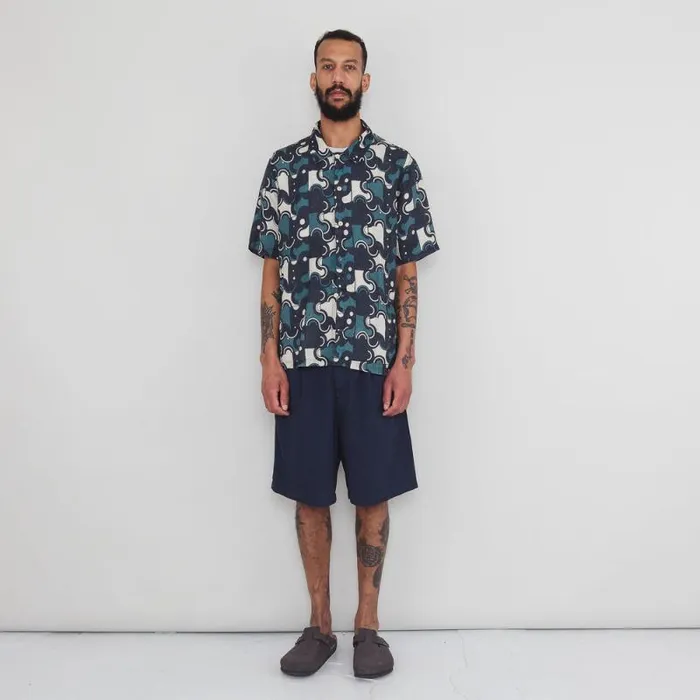 Folk Clothing Shorts Wide Fit Short 8211 Navy 8211 Mens