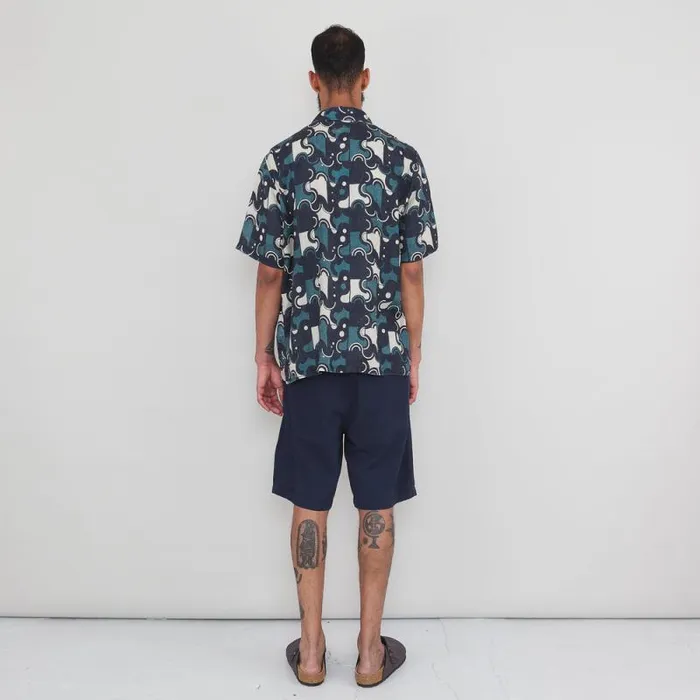 Folk Clothing Shorts Wide Fit Short 8211 Navy 8211 Mens