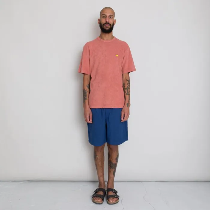 Folk Clothing TShirts Relaxed Assembly Tee 8211 Dark Coral Terry DP 8211 Mens